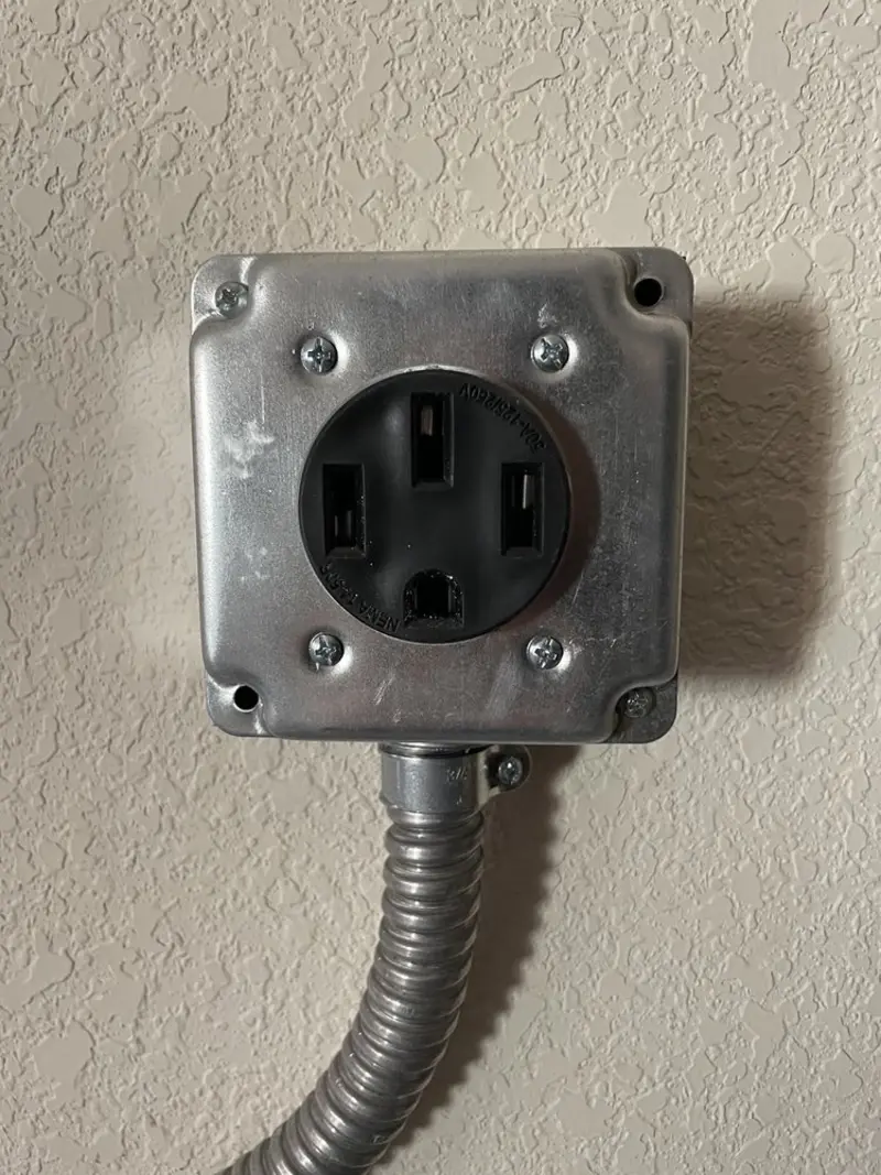 NEMA 14-50 outlet installed for Smart Home Electrical in Molalla